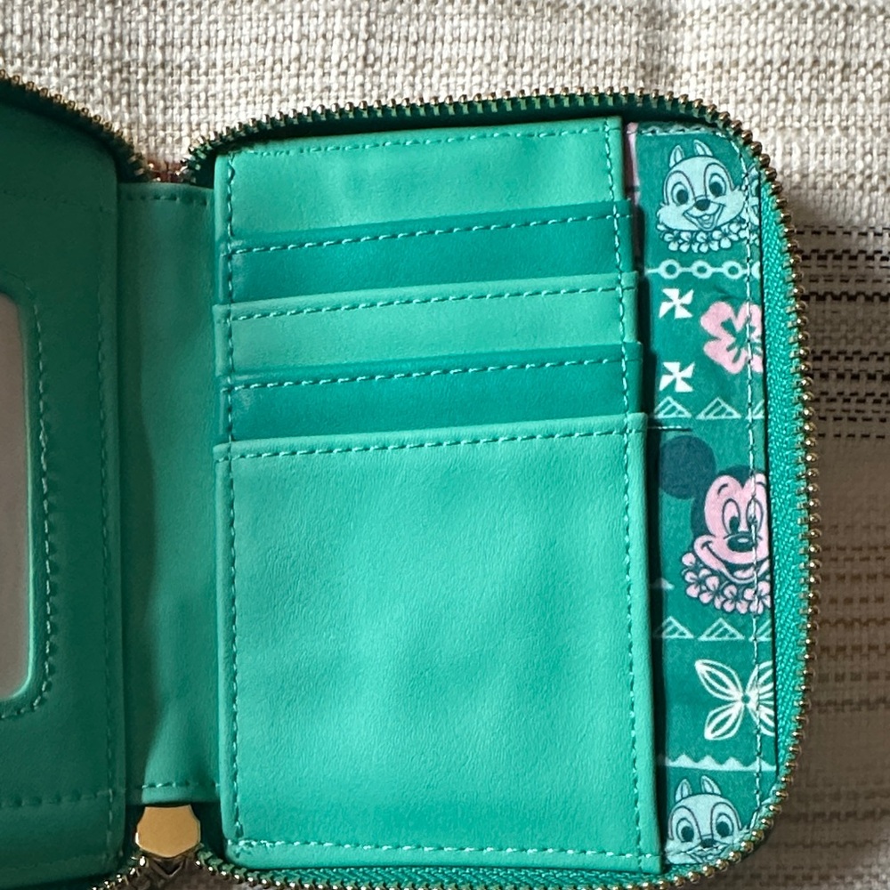 Loungefly Disney Teal and Brown Wallet - Picture 7 of 8